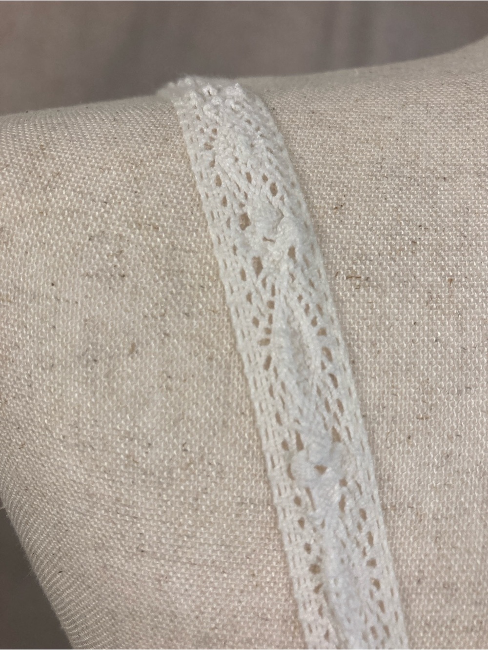 April Cornell White Lace-Trim Slip - Picture 7 of 13